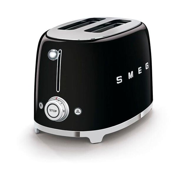 Smeg 2-Scheiben-Toaster TSF01 950 W 50's Style schwarz von Smeg