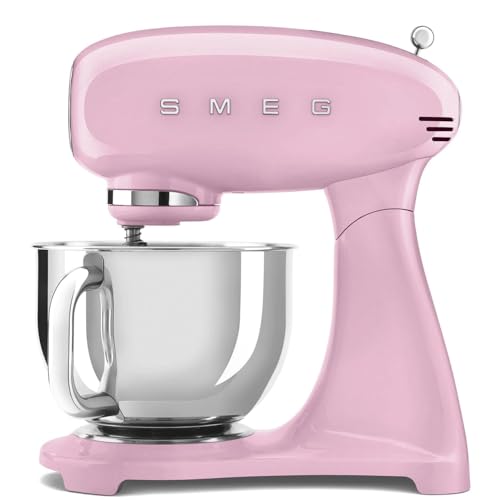 SMEG SMF03PKEU Küchenmaschine, Knetmaschine, Plastic, 4.8 liters, pink von Smeg