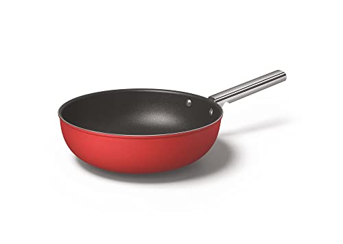 Smeg CKFW3001RDM Wok, 30 cm, Aluminium, Rot von Smeg