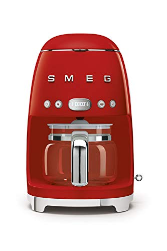 Smeg DCF02RDEU DCF02RDEU/PGAU/WHAU/CRAU/PBAU/SSAU Filterkaffeemaschine, Steel, 1.4 liters, Rot von Smeg