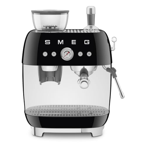 SMEG EGF03BLEU Espressomaschine mit Mühle, Plastic, schwarz von Smeg