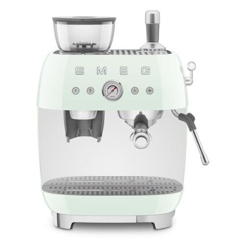 SMEG EGF03PGEU Espressomaschine mit Mühle, Plastic, Pastellgrün von Smeg