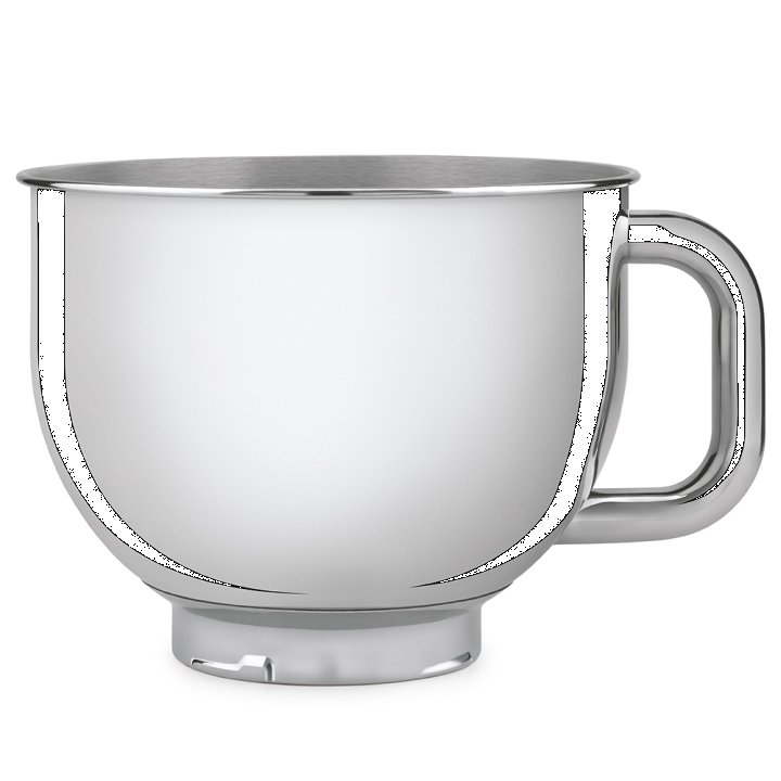 Smeg Edelstahlschüssel 4,8 Liter SMB401, rund aus Edelstahl von Smeg