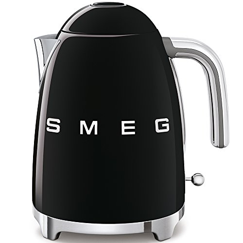 Smeg Elektrischer Wasserkocher KLF03BLEU, Edelstahl, 1.7 liters, Schwarz von Smeg