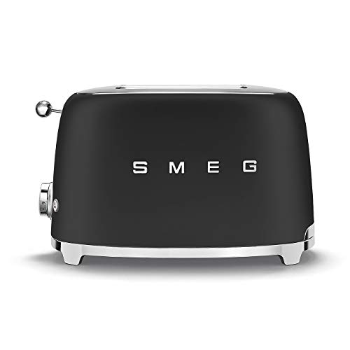 Smeg Estetica Anni ’50 Tostapane 2 Fette Style Nero Opaco TSF01BLMEU von Smeg