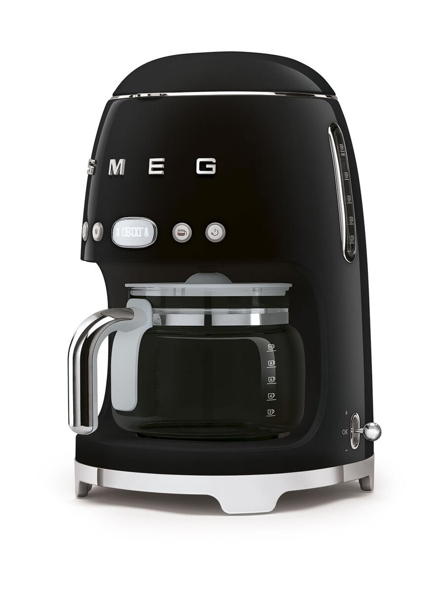 Smeg Filter-Kaffeemaschine DCF02 1,4 l 1050 W 50’s Style schwarz von Smeg