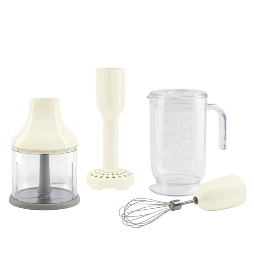 Smeg HBAC11CR Hand Blender Set of 4 Cream, Creme von Smeg