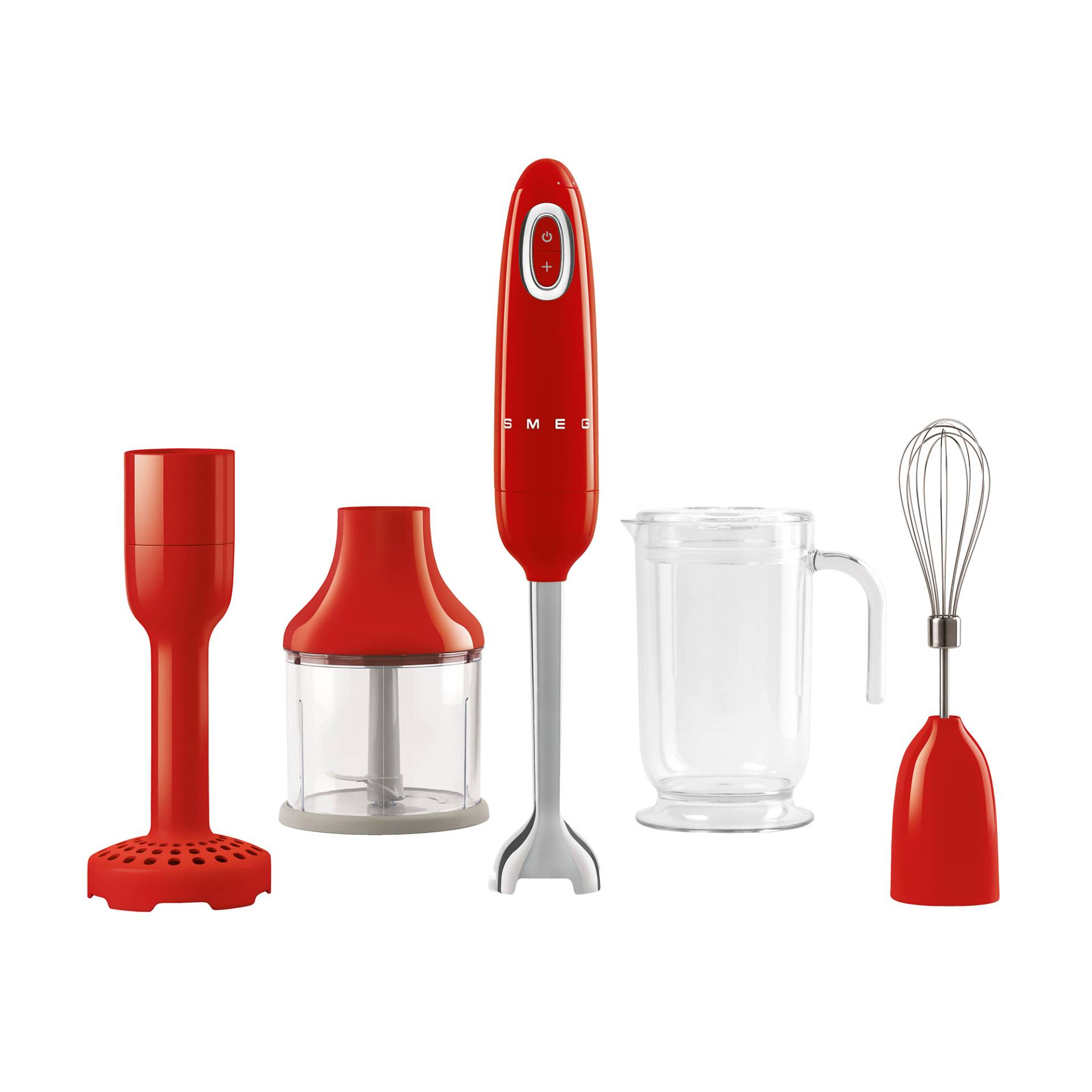 Smeg - HBF22 Stabmixer Set Tritan™ Renew - rot/lackiert/HxØ 41,4x6,5cm von Smeg