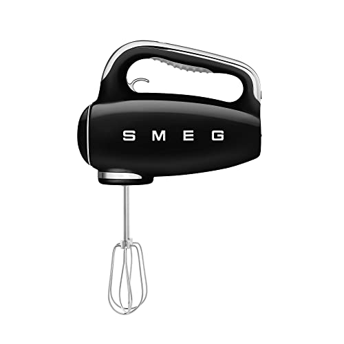 Smeg 50's Style HMF01BLEU Handmixer, schwarz/silber von Smeg