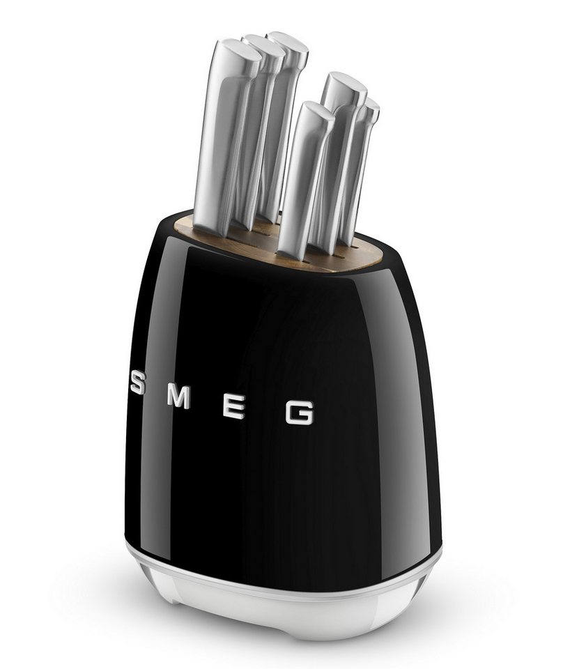 Smeg Messerblock Smeg Messerblock bestückt mit 6 Küchenmessern schwarz KBSF02BL Smeg Messerblock Smeg Messerblock bestückt mit 6 Küchenmessern schwarz KBSF02BL von Smeg