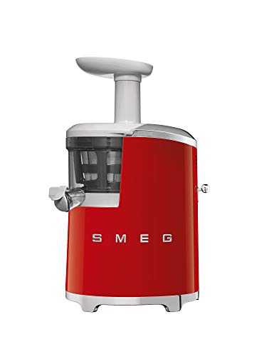 Smeg SJF01RDEU Entsafter, 18/8 Stainless Steel, Rot von Smeg