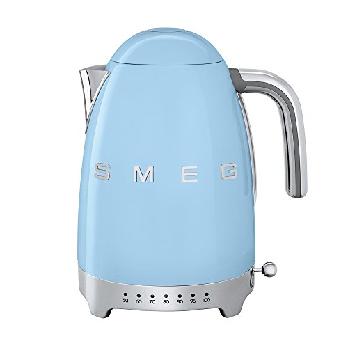 Smeg SMEG KLF04 Wasserkocher variable Temperatur, pastellblau BxHxT 22,3x28x17,1cm Neues Modell von Smeg