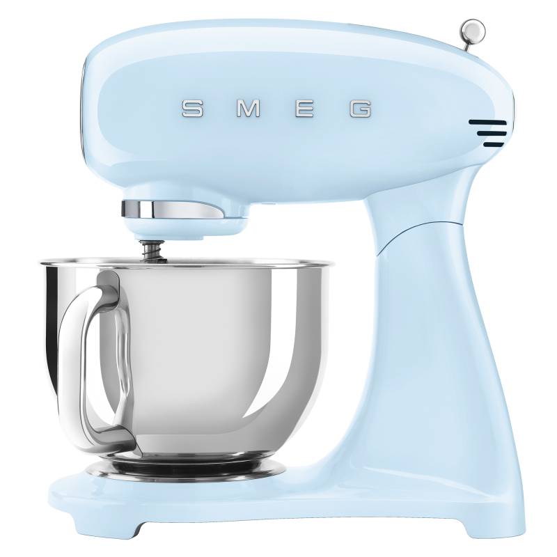 Smeg - SMF03 Küchenmaschine Voll-Farbe - pastellblau/lackiert/BxHxT 40,2x37,8x22,1cm/10 Geschwindigkeits-Stufen mit Smooth-Start von Smeg