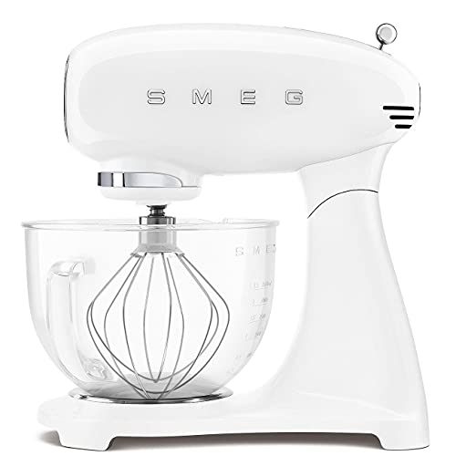 Smeg SMF13WHEU Rührschüssel, 800W, Glas, 4.8 liters, Weiß von Smeg