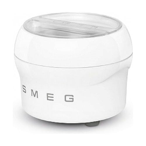 Smeg SMIC02 Eisbereiteraufsatz, Plastic, 1.1 liters, weiß von Smeg