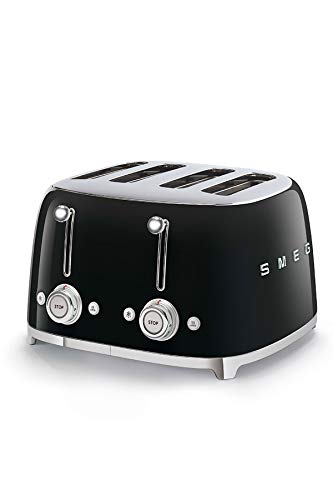 Smeg TSF03BLEU Toaster, 2000, metall, 1 Liter, Schwarz von Smeg