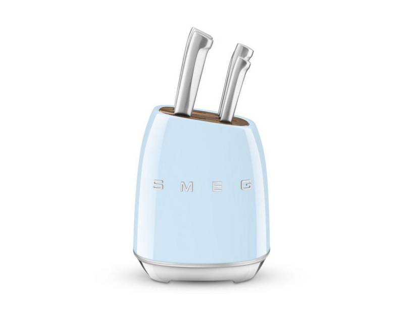 Smeg Zubereitungsmesser KBSF02PB Messerblock-Set Pastellblau von Smeg