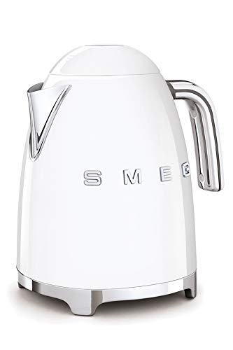 Smeg Elektrischer Wasserkocher KLF03WHEU, Edelstahl, 1.7 liters, Weiß von Smeg