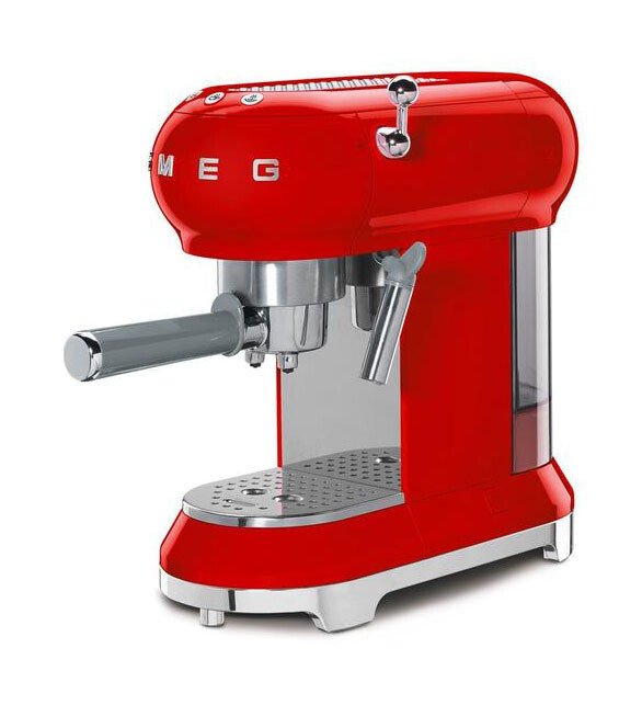 Smeg Espressomaschine ECF01 1,0 l 1350 W 50's Style rot von Smeg