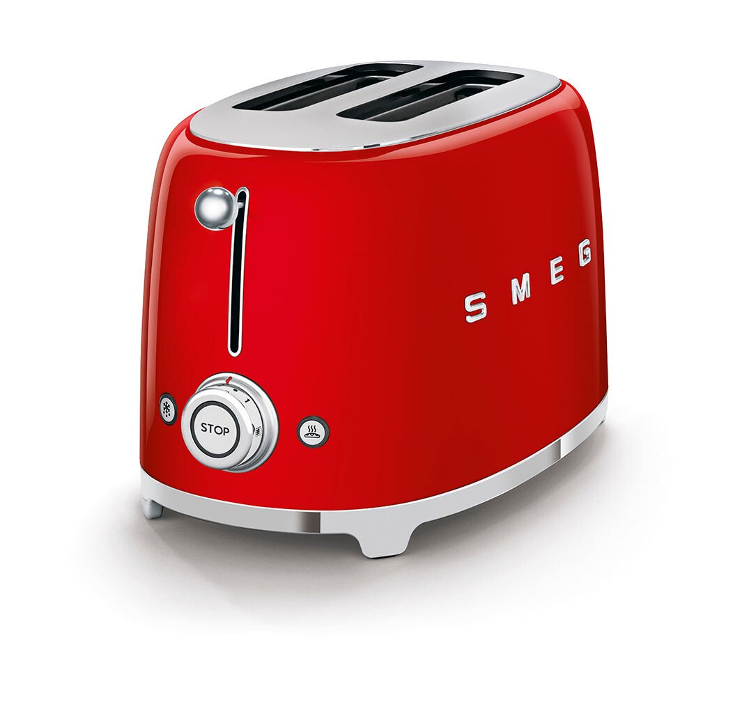 Smeg 2-Scheiben-Toaster TSF01 950 W 50's Style rot von Smeg