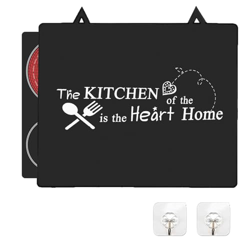 Herdabdeckplatte Abdeckung 62x53cm, Faltbare Naturkautschuk Platte Induktion Schutzmatte, Induktionskochfeld Abdeckung, Hitzebeständig, Kratzfest, Rutschfest Elektroherdabdeckung (01) von Smgbway