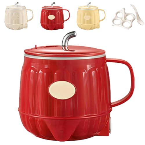 Multifunction Electric Heated Milk Cup,Rechargeable 3-in-1 Portable Multifunction Mini Electric Heater Cup for Coffee/Tea/Oatmeal, Auto Shut-Off,Home/Office/Travel Use (Red) von Smilamo