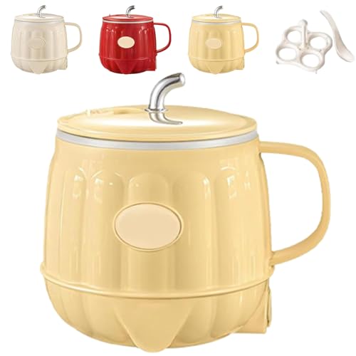 Multifunction Electric Heated Milk Cup,Rechargeable 3-in-1 Portable Multifunction Mini Electric Heater Cup for Coffee/Tea/Oatmeal, Auto Shut-Off,Home/Office/Travel Use (Yellow) von Smilamo