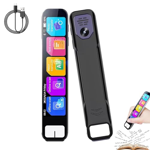 Pen GPT,Scansense AI Scanning Smart Pen,Instant AI Answers, Offline Translation (150+ Languages),AI Gadgets,Transform Your Learning (Black) von Smilamo
