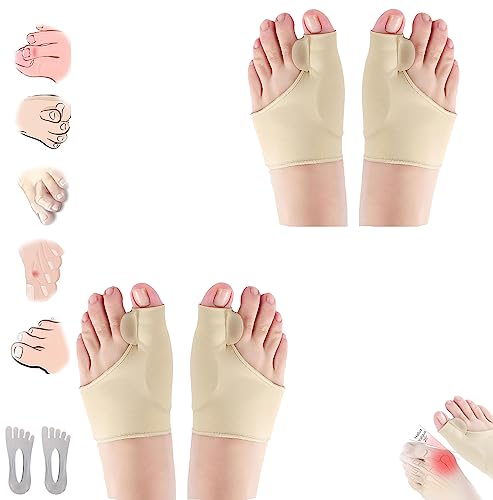 Premium Bunion Corrector Sock - Browsluv Premium Toe Bunion Corrector - Bunion Corrector for Women - Comfortable Orthopedic Bunion Toe Corrector Big Toe Straightener Brace (2 Pcs Skin) von Smilamo