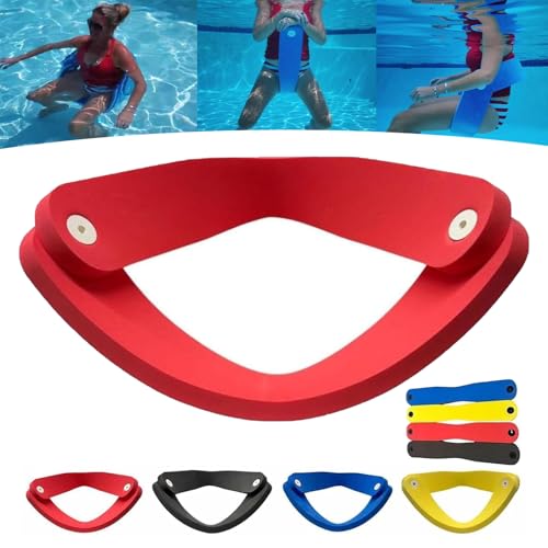 Smilamo Civilizek Water Recliner Chair,Grand Floats Float-N-Fold Water Chair,Civilized 3 in 1 Foldable Non Inflatable Foam Floating Lounger Chairs,Summer Pools Party Seats (Red) von Smilamo