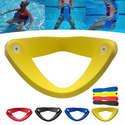Smilamo Civilizek Water Recliner Chair,Grand Floats Float-N-Fold Water Chair,Civilized 3 in 1 Foldable Non Inflatable Foam Floating Lounger Chairs,Summer Pools Party Seats (Yellow) von Smilamo
