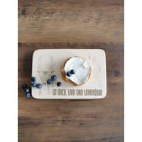 Kinder Frühstücksbrett Aus Massivem Buchenholz, Personalisierbar Mit Namen, Geburtstagsgeschenk Holzbrett Gravur Frühstücksbrettchen von SmileArtworks