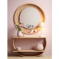Spruch Aufkleber Sticker Für Spiegel Wand Badezimmer "Smile" Verschiedene Größen Und Farben, Fenster Glas Kunststoff Holz von SmileArtworks