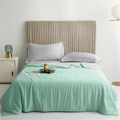 alvery Kühltraum Kühlende Seiden Decke Cool Blanket, Cool Silk Summer Blanket, Machine Washable Single Colour Summer Blanket, Air Conditioning Blanket,Sofa Blanket von Smileader
