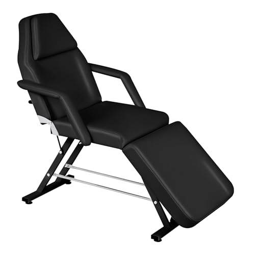 Smilesea Kosmetikliege mit 3 verstellbaren Zonen — Ergonomische Massageliege bis 150 kg, Rückenlehne & Fußstütze individuell einstellbar, stabile Tattooliege für Spa, Kosmetikstudio & Therapie von Smilesea