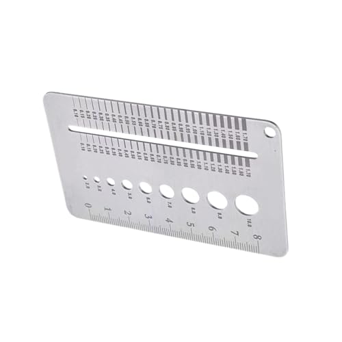 Rissbreitenmessgerät, Spaltmesswerkzeug, Edelstahl-Rissbreitenmessgerät für Zuhause, Wandbau, Inspektion, Überwachung von Smileshiney