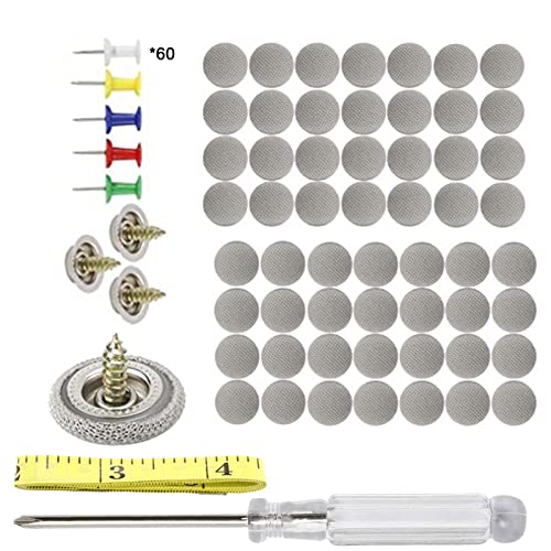 Smileshiney 60-teiliges Dachhimmel-Reparaturset, 60-teilige Auto-Innendachschnalle,Autodach-Reparaturnieten Dachhimmel-Reparaturknopf | Auto-Innendach-Schnalle, die durchhängt und herunterfällt von Smileshiney