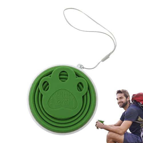 Smileshiney Faltbecher, Faltbecher für unterwegs,Zusammenklappbare Reise-Kaffeetasse - Zusammenklappbarer Reisebecher aus Silikon, zusammenklappbarer Campingbecher mit Deckel, tragbarer, erweiterbarer Smileshiney Faltbecher, Faltbecher für unterwegs,Zusammenklappbare Reise-Kaffeetasse - Zusammenklappbarer Reisebecher aus Silikon, zusammenklappbarer Campingbecher mit Deckel, tragbarer, erweiterbarer von Smileshiney