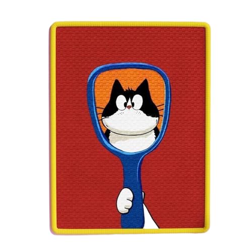 Smileshiney Kratzpads für Indoor Katzen Selbstklebend | Klebriges Kratzpad für Katzen - Möbelschutz Kätzchen Kralle Schleifmatte für Tür Auto Wohnzimmer Schlafzimmer Boden Treppengeländer Wand von Smileshiney