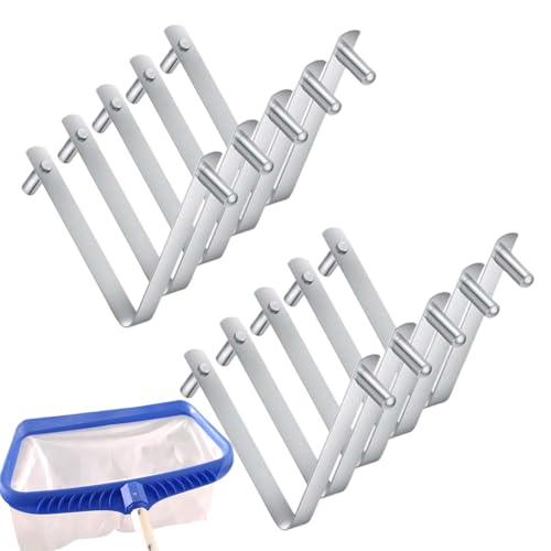 Smileshiney Poolstangen-Clips – Edelstahl-Skimmer-Armaturen, Blätter-Skimmer-Doppelstift-Clips für Poolbürste, tägliche Wartung, Teichreinigung, Teleskopstange Smileshiney Poolstangen-Clips – Edelstahl-Skimmer-Armaturen, Blätter-Skimmer-Doppelstift-Clips für Poolbürste, tägliche Wartung, Teichreinigung, Teleskopstange von Smileshiney