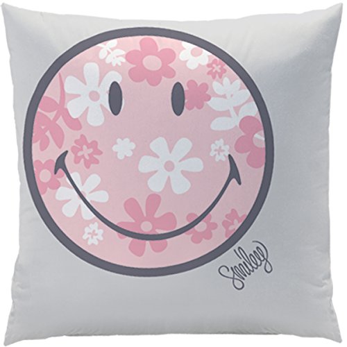 Smiley Kissen, Grau von CTI