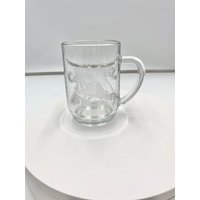 Joe Camel-Zigaretten-Klar Glas Geätzt Pool Tisch Bierkrug/stein-Luminarc 1991 von SmileyFinds1