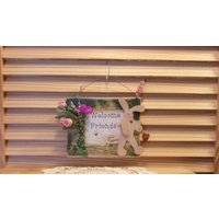 Handgefertigte Holz Hop On in Wand Osterhasen Plakette Handgefertigte Holz Hop On in Wand Osterhasen Plakette von SmileyKats