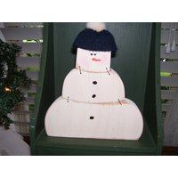 Handgemachter, Handbemaltes Holz 3 Stück Schneemann Handgemachter, Handbemaltes Holz 3 Stück Schneemann von SmileyKats