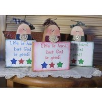 Handgemachter Holzengel "Life Is Hard" Handgemachter Holzengel "Life Is Hard" von SmileyKats