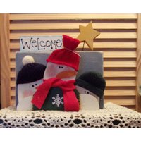 Schneemann Trio Willkommensschild Schneemann Trio Willkommensschild von SmileyKats