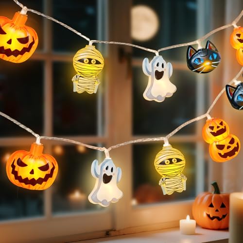 Smilfree Halloween Lichterkette Deko Outdoor: 3M 20 LED Orange Kürbis Lichterkette mit Batteriebetrieben - Herbst Halloween Kürbis Lichter für Außen Innen Party Garten Hochzeiten Smilfree Halloween Lichterkette Deko Outdoor: 3M 20 LED Orange Kürbis Lichterkette mit Batteriebetrieben - Herbst Halloween Kürbis Lichter für Außen Innen Party Garten Hochzeiten von Smilfree