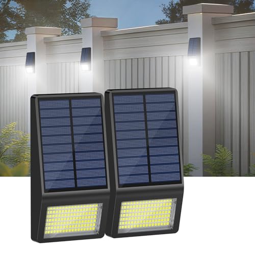 Smiling Shark WL-04 Solarlampen für Außen Mit Bewegungssensor, 2 Stück 119 LED Super Helle Solar Wandleuchte Aussen 160°Wasserdichte Solarleuchten Lampe für Garten Terrasse Garage, Kaltweiß Smiling Shark WL-04 Solarlampen für Außen Mit Bewegungssensor, 2 Stück 119 LED Super Helle Solar Wandleuchte Aussen 160°Wasserdichte Solarleuchten Lampe für Garten Terrasse Garage, Kaltweiß von Smiling Shark