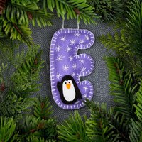 Handgemachte Filz Erste Ornamente Gesticktes Alphabet von SmilingBabyBook