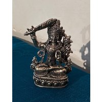 Kleiner Sehr Feiner Manjushri, Herr Der Weisheit, Miniatur Buddha Statue Nepal von SmilingTaraShop